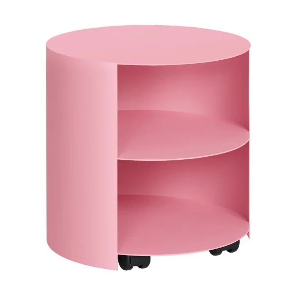 Hem Table d'appoint Hide Ø38x41 cm Light pink textured