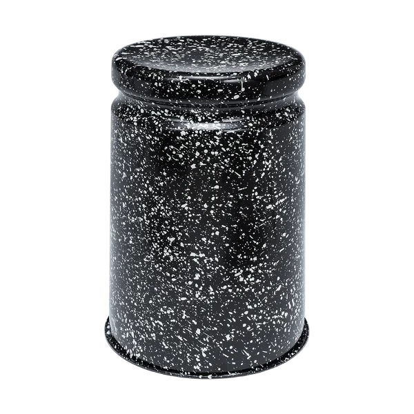 Hem Tabouret Last Ø32x44 cm Black-white splatter