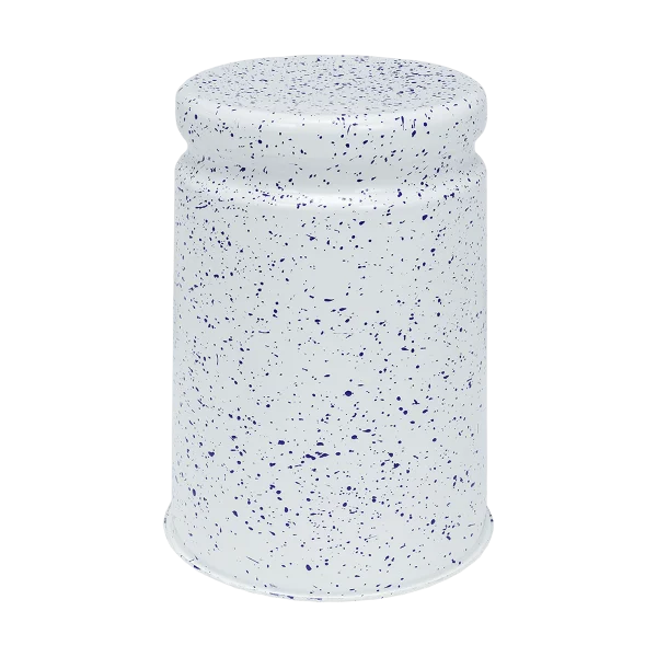 Hem Tabouret Last Ø32x44 cm White-blue splatter