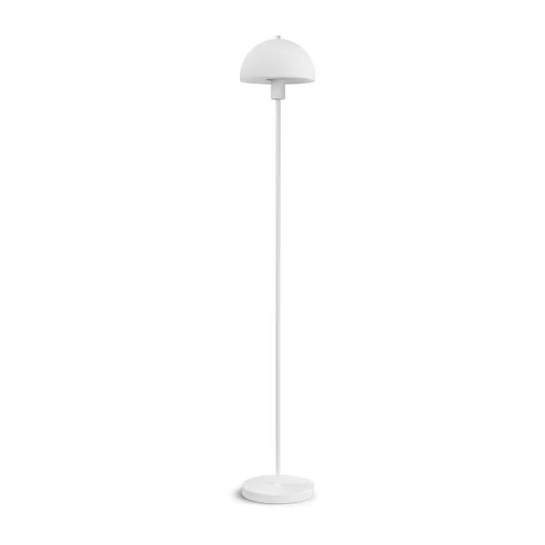 Herstal Lampadaire Vienda Blanc-verre opale