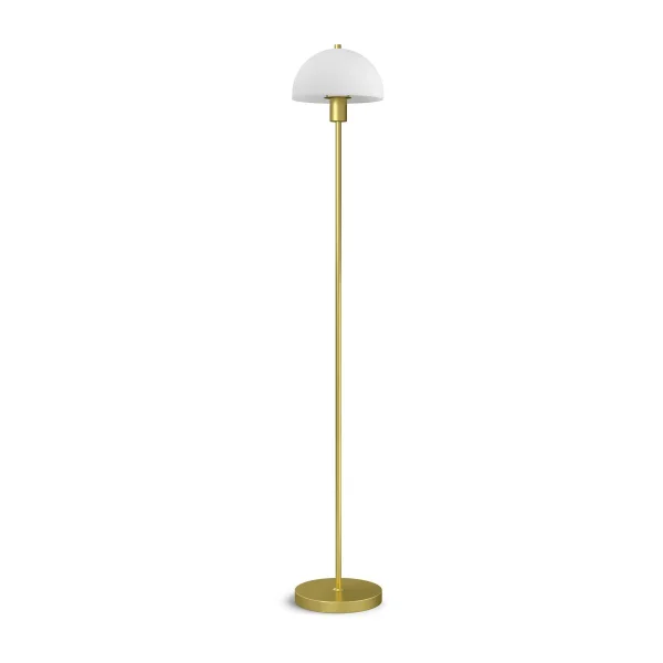 Herstal Lampadaire Vienda Laiton-verre opale