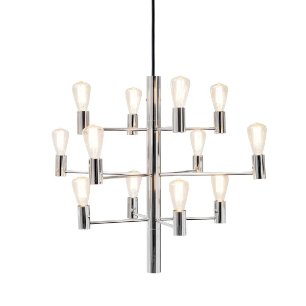 Herstal Lustre Manola 12 lumières chrome