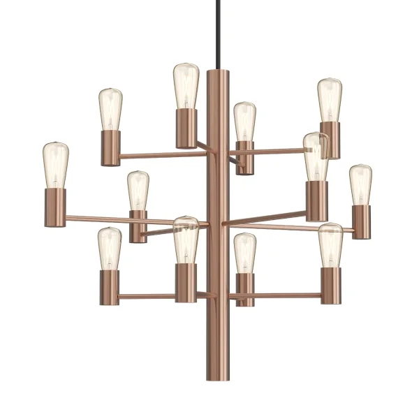 Herstal Lustre Manola 12 lumières Golden rosé