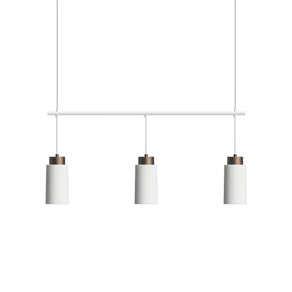 Herstal Suspension Edge trio Blanc mat-bronze