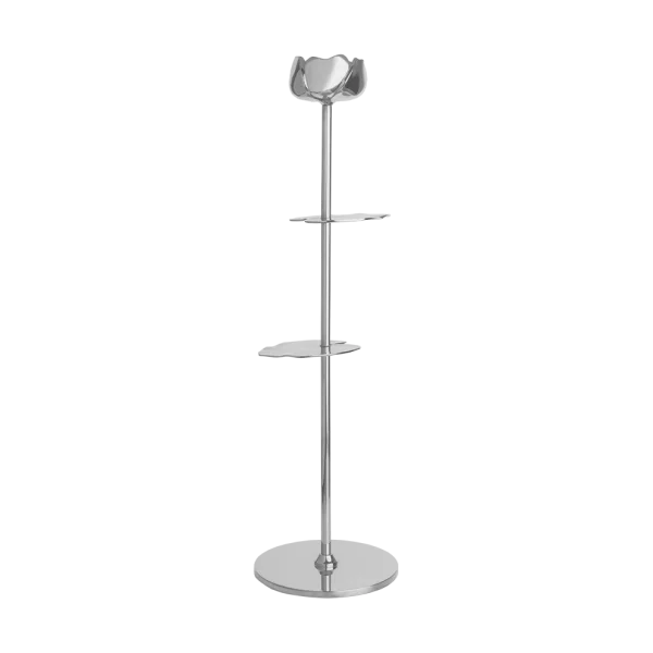 Hilke Collection Bougeoir Ninfea Alta 40 cm Laiton nickelé