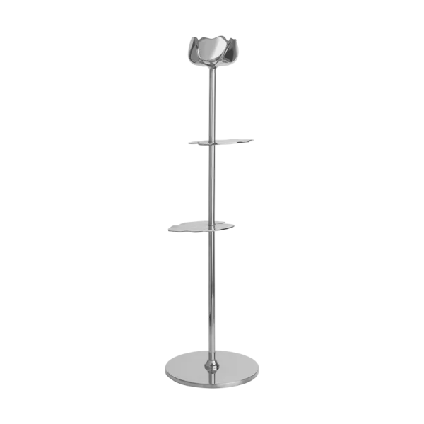 Hilke Collection Ninfea Alta bougeoir 35 cm Laiton nickelé