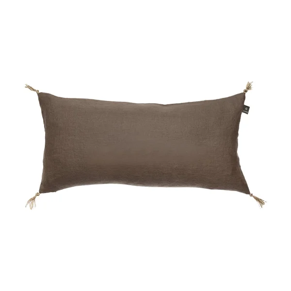 Himla Housse de coussin Sunshine à pompon 30x60 cm Coffee