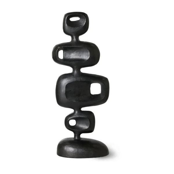 HKliving Aluminium sculpture 80 cm Heavy black