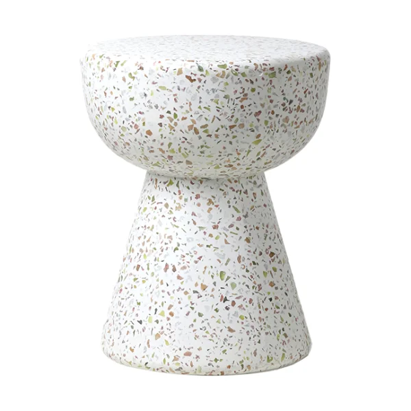 HKliving Table d'appoint Terrazzo Ø35 cm Terrazzo multicolour