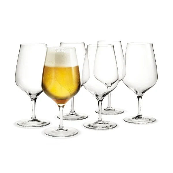 Holmegaard Verre à bière Cabernet 64 cl, lot de 6 Transparent