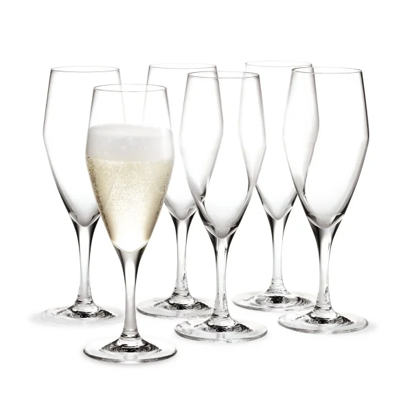 Holmegaard Verre à champagne Perfection 23 cl, lot de 6 Transparent
