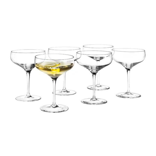 Holmegaard Verre à cocktail Cabernet 29 cl, lot de 6 Transparent
