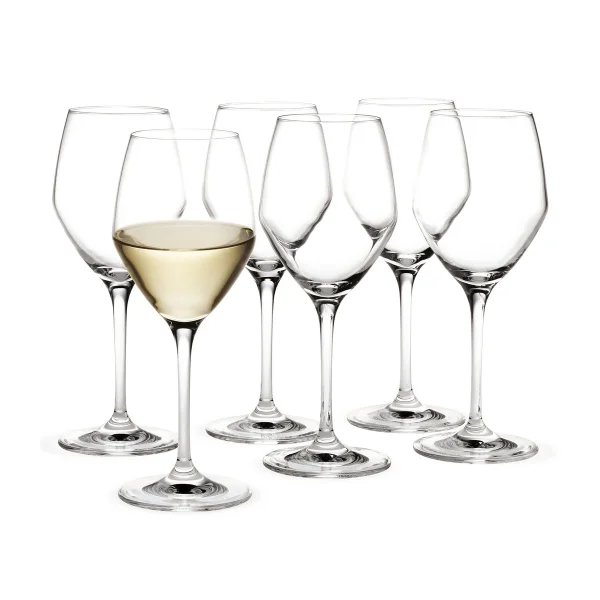 Holmegaard Verre à vin blanc Perfection 32 cl, lot de 6 Transparent