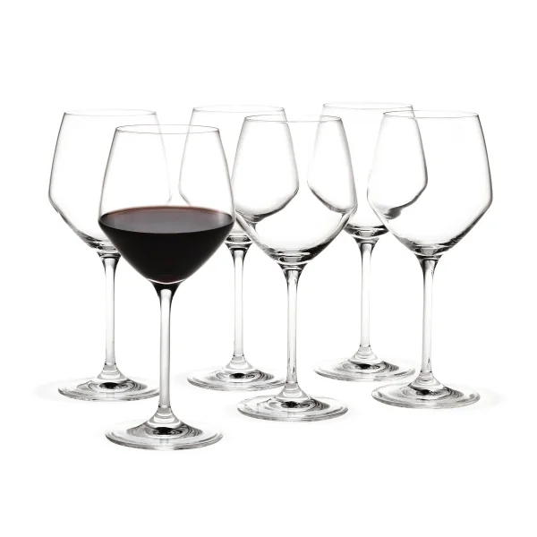 Holmegaard Verre à vin rouge Perfection 43 cl, lot de 6 Transparent