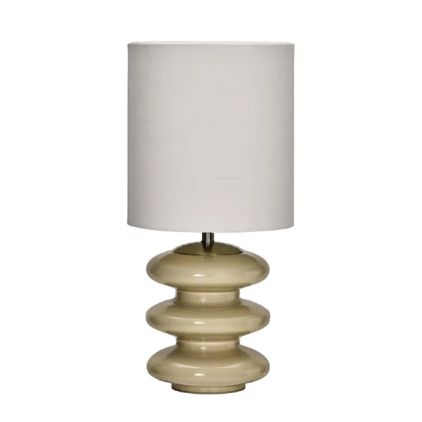 House Doctor - lampe à poser Step L couleur sable coton verre