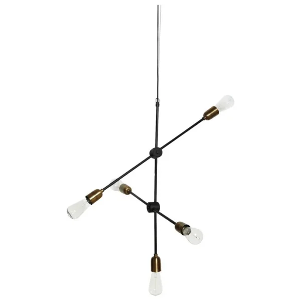 House Doctor - Molecular 5 Suspension Noir/Laiton
