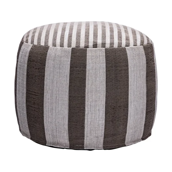 House Doctor Pouf Alfo Ø60x40 cm Brun-blanc