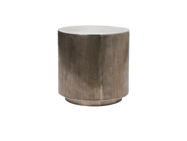 House Doctor - Rota Table de canapé H50 Ø50 Brushed Silver