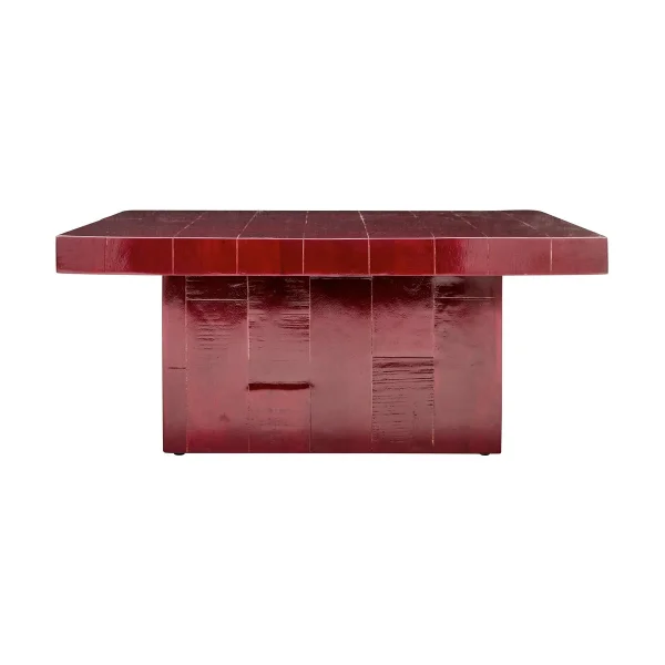 House Doctor Table basse Brick 100x100x44 cm Rouge