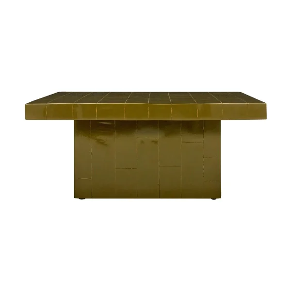 House Doctor Table basse Brick 100x100x44 cm Vert