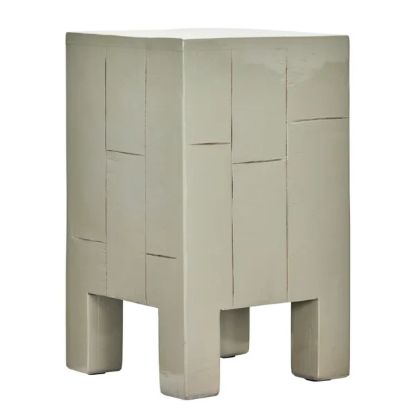 House Doctor - Table d'appoint Brick couleur sable en bois 50 cm