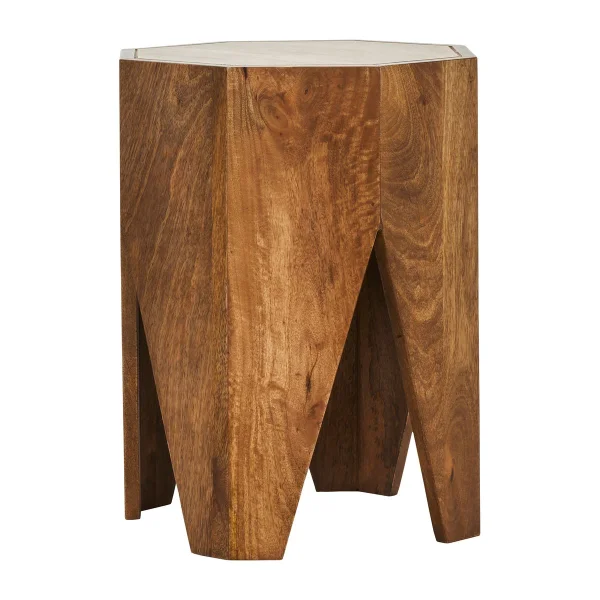 House Doctor Tabouret Okta 33x45 cm Bois de manguier