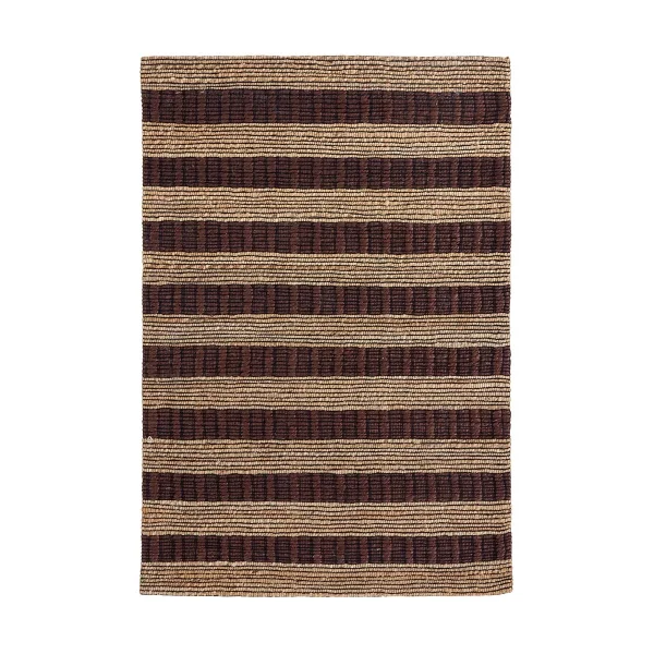 House Doctor Tapis Block brun-nature 85x130 cm