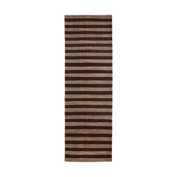 House Doctor Tapis Block brun-nature 90x300 cm