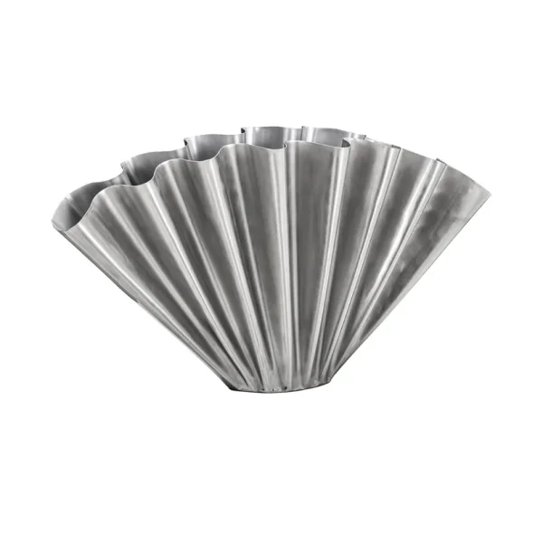 House Doctor - Vase Flood, longueur 53 cm, fer brossé argenté