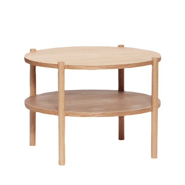 Hübsch - Acorn Table de canapé Round Nature