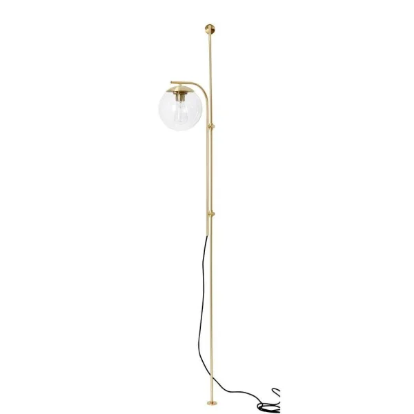 Hübsch - Bubble Applique Murale/Lampadaire Clear/Brass