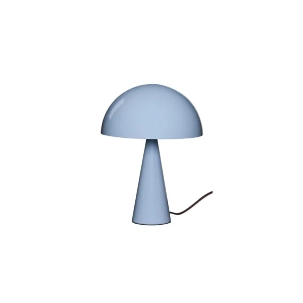 Hübsch - lampe à poser Mush Mini, bleu glacier, métal, hauteur 25 cm