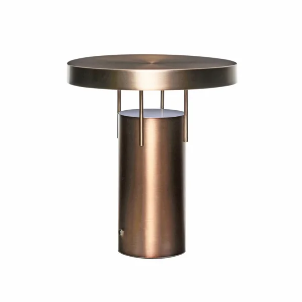 Hübsch - lampe à poser rechargeable LED BringMe, laiton bruni, 28 cm