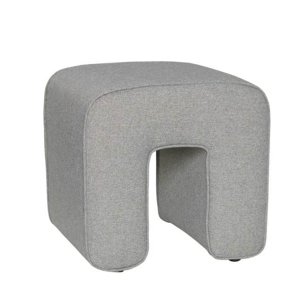 Hübsch - Sculpture Pouf Dark Grey