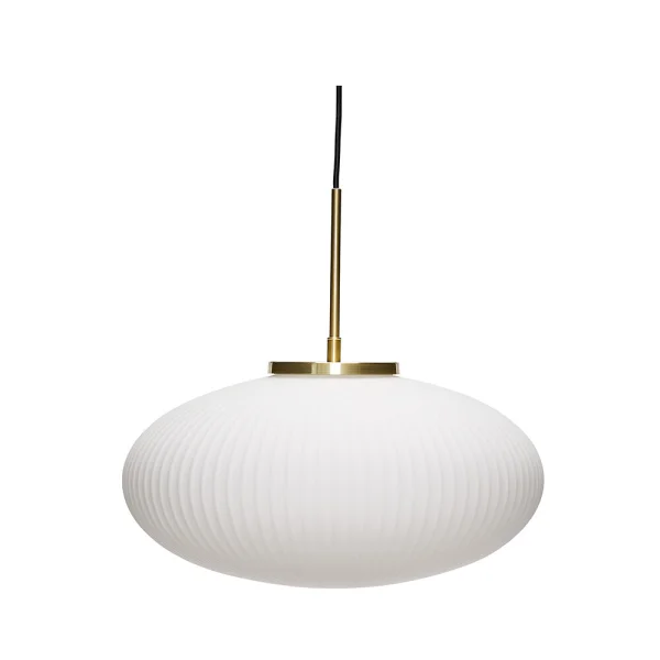 Hübsch - Serene Suspension Ellipse Blanc