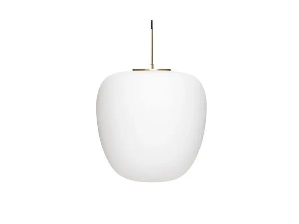 Hübsch - Suspension Muse Ø 40 cm opale/laiton