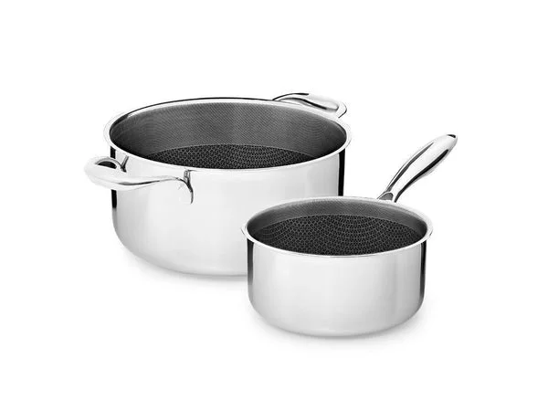 Hybride anti-adhèsive batterie de cuisine - 2 pièces onyx cookware™