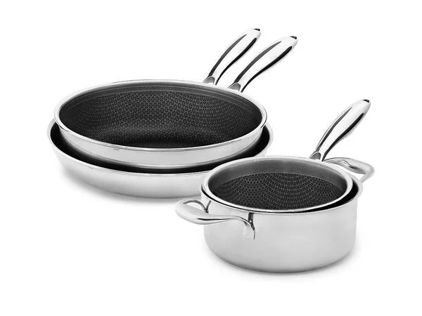 Hybride anti-adhèsive ensemble de saut - 4 pièces onyx cookware™