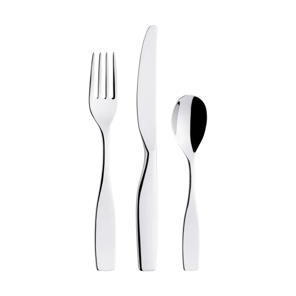 Iittala Couverts à dessert Citterio 98, 12 pièces, coffret cadeau Acier inoxydable poli