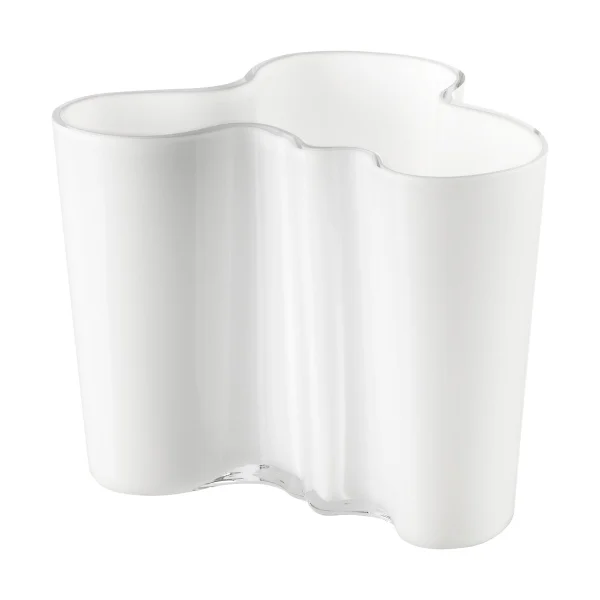 Iittala Vase Alvar Aalto blanc opale 120 mm