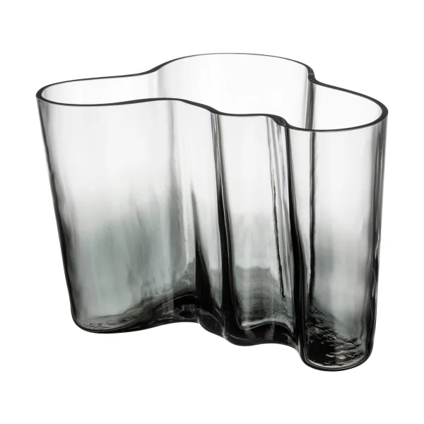 Iittala Vase Alvar Aalto Limited Edition 140 mm Transparent-gris foncé