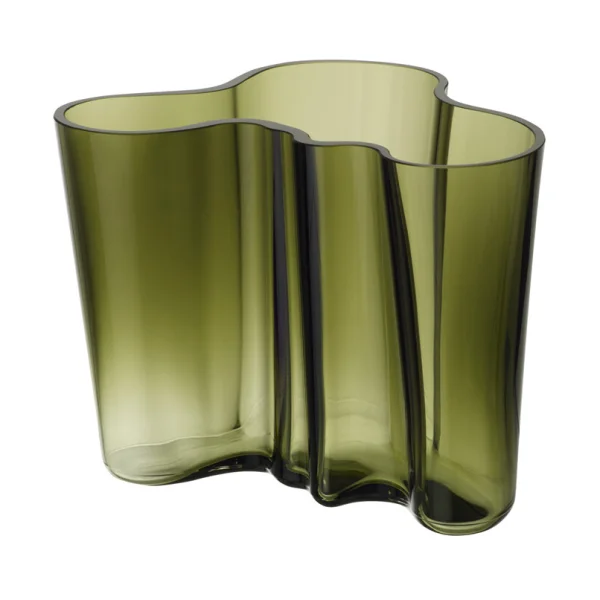 Iittala Vase vert mousse Alvar Aalto 160 mm