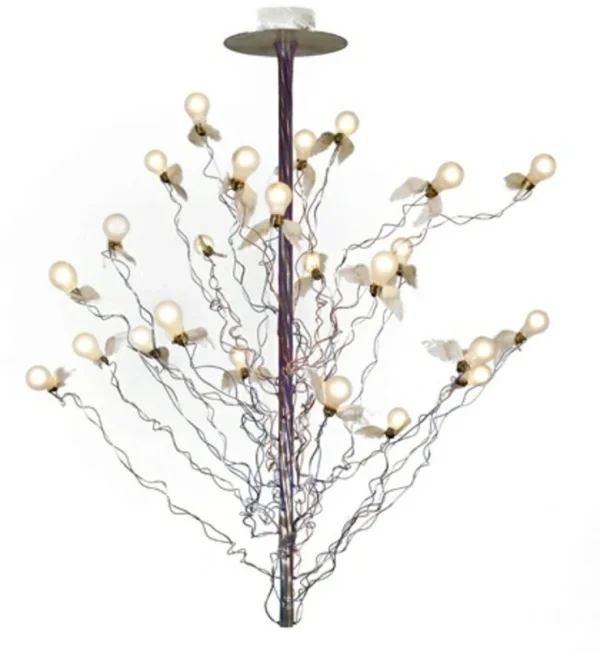 Ingo Maurer - Suspension Birds Birds Birds, rouge/bleu, 190 cm