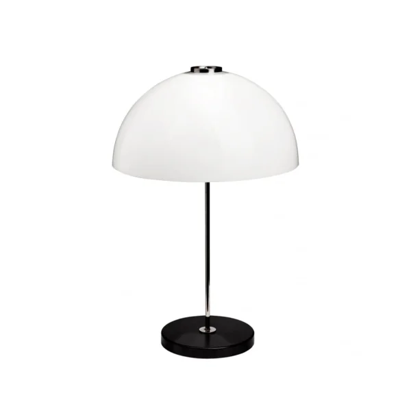 Innolux Lampe de table Kupoli Noir-détails métalliques-abat-jour blanc