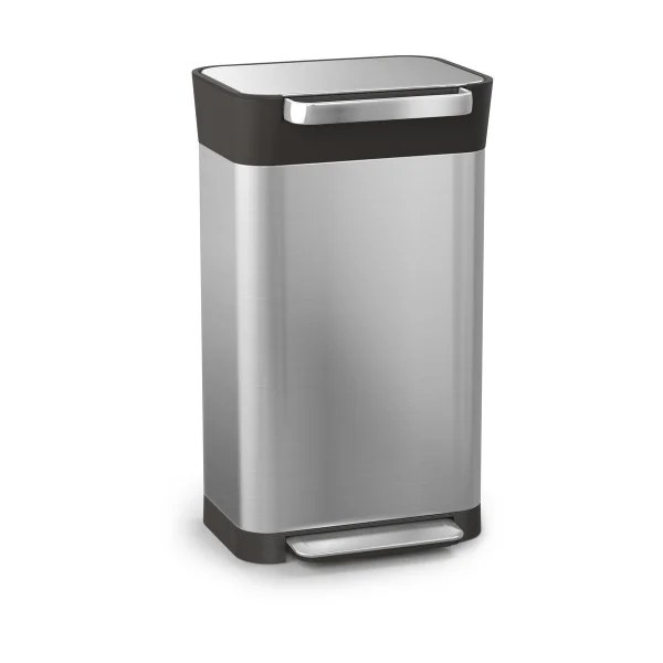 Joseph Joseph Poubelle à pédale compacteur Titan Joseph Joseph 30 L Stainless steel