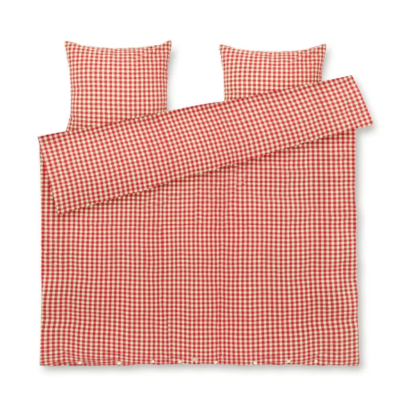 Juna Ensemble de lit Bæk&Bølge 220x220 cm Rouge-jaune