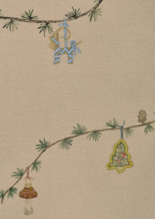 Kähler Nappe Hammershøi Christmas beige 150x220 cm