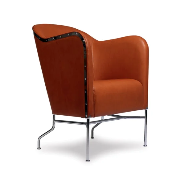 Källemo Fauteuil aluminium poli Wild nature 8695 rouille-piètement chrome