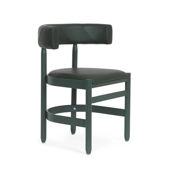 Källemo Fauteuil Botero Cuir Tärnsjö 8420 vert-piètement frêne vert