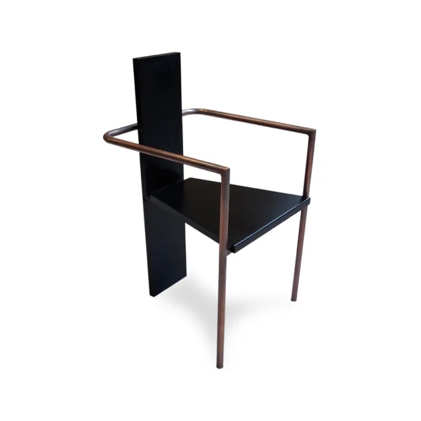 Källemo Fauteuil Concrete Noir-piètement cuivré